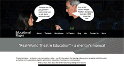 Desktop Screenshot of educationalstages.com